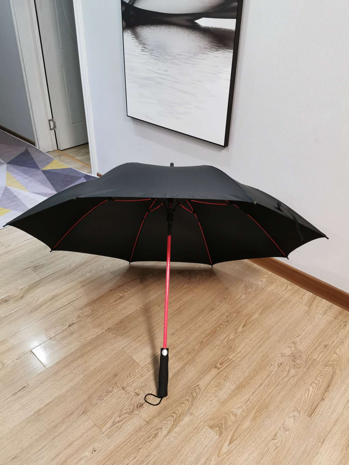 27-inch golf color fiber umbrella with strap cover Application Scenario
