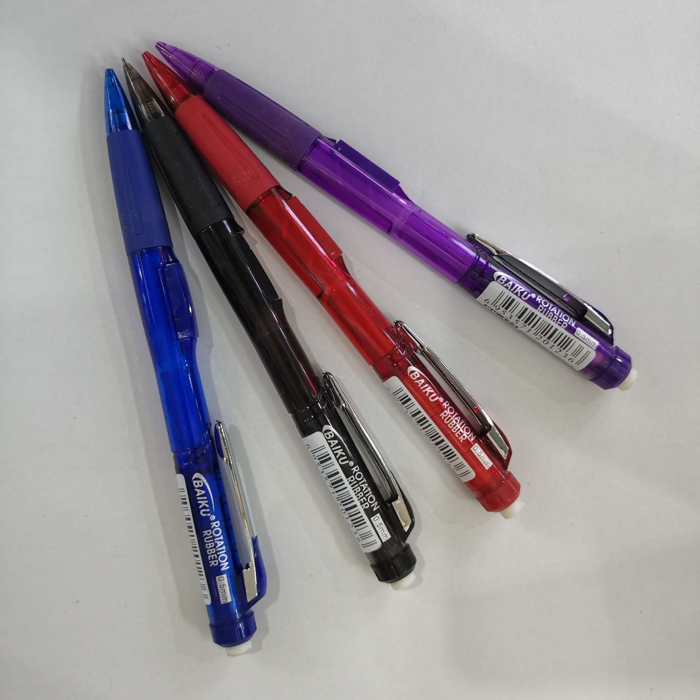 Auto pencil, press auto pencil on side