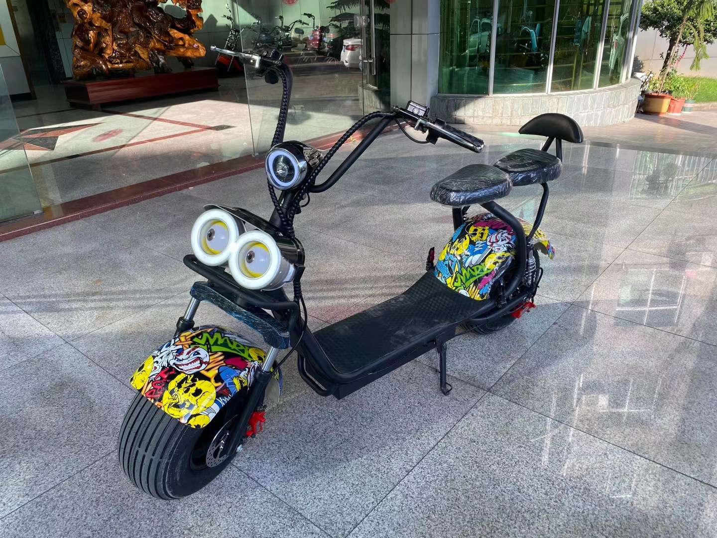 Minions Harley-Davidson electric Harley-Davidson mobility scooter