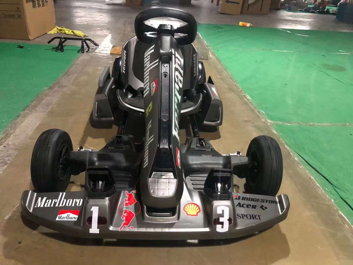 Grey go-kart