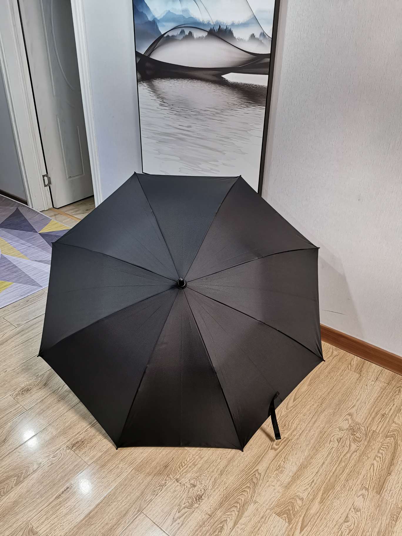 27-inch golf color fiber umbrella with strap cover undefined