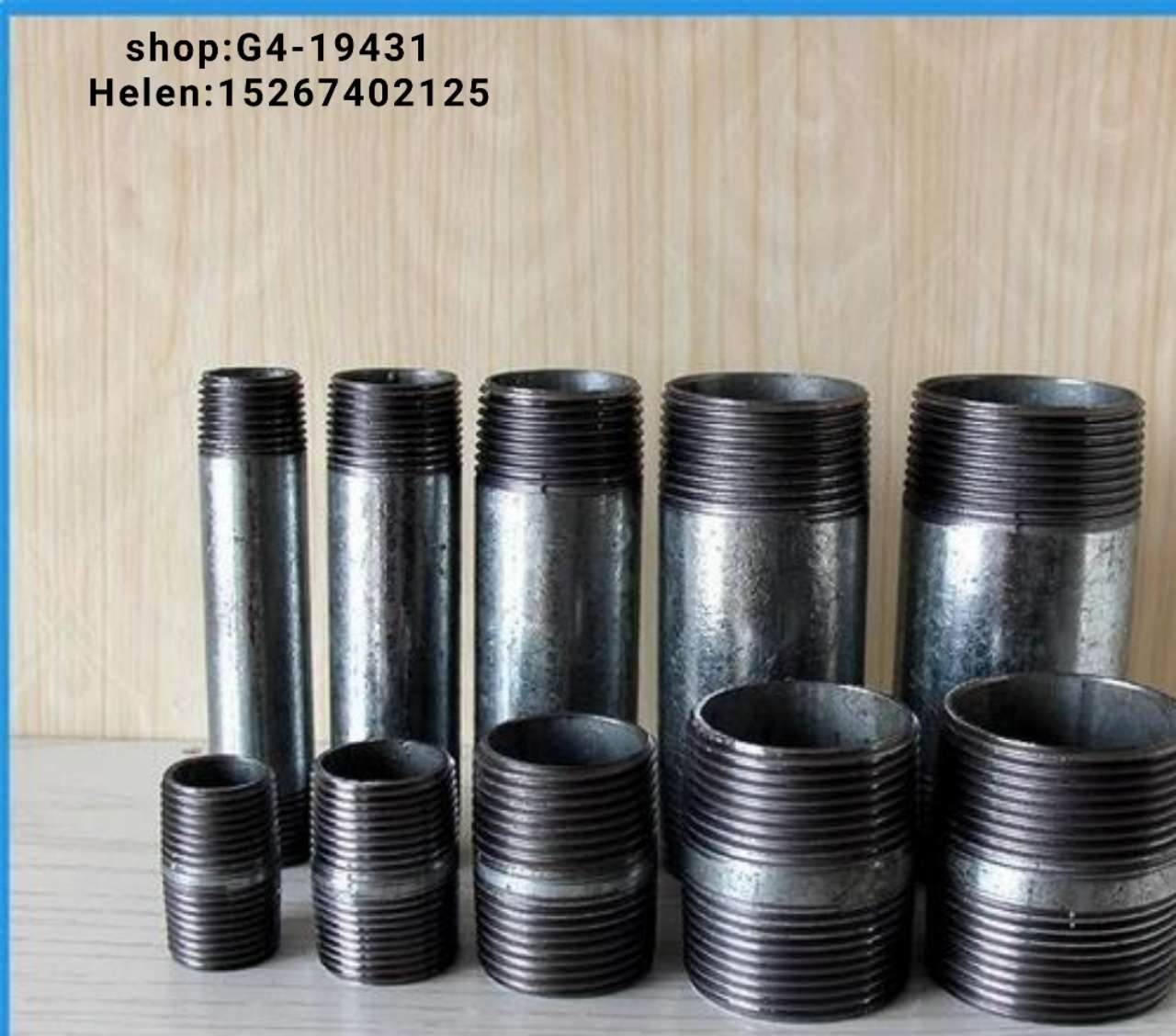 内丝  外丝   钢管外丝 长短丝  镀锌管件 碳钢管件  水管接头   水管配件 水暖管件  4分  6丝，黑对丝