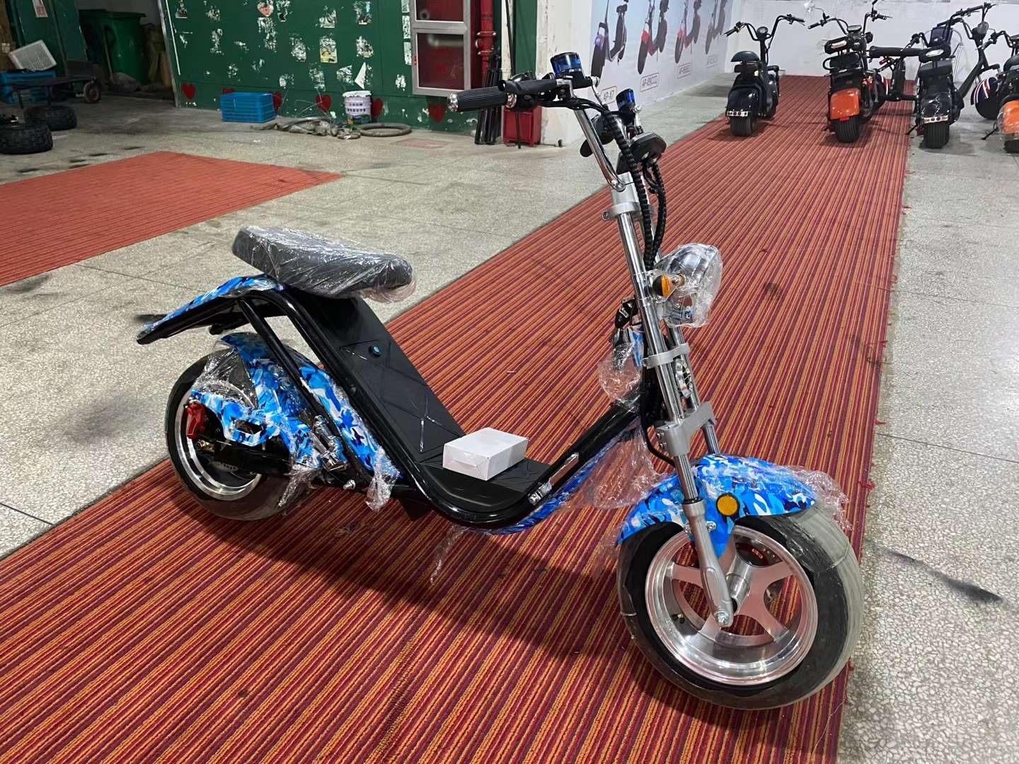 Electric Harley-Davidson for commuting enthusiasts, colorful