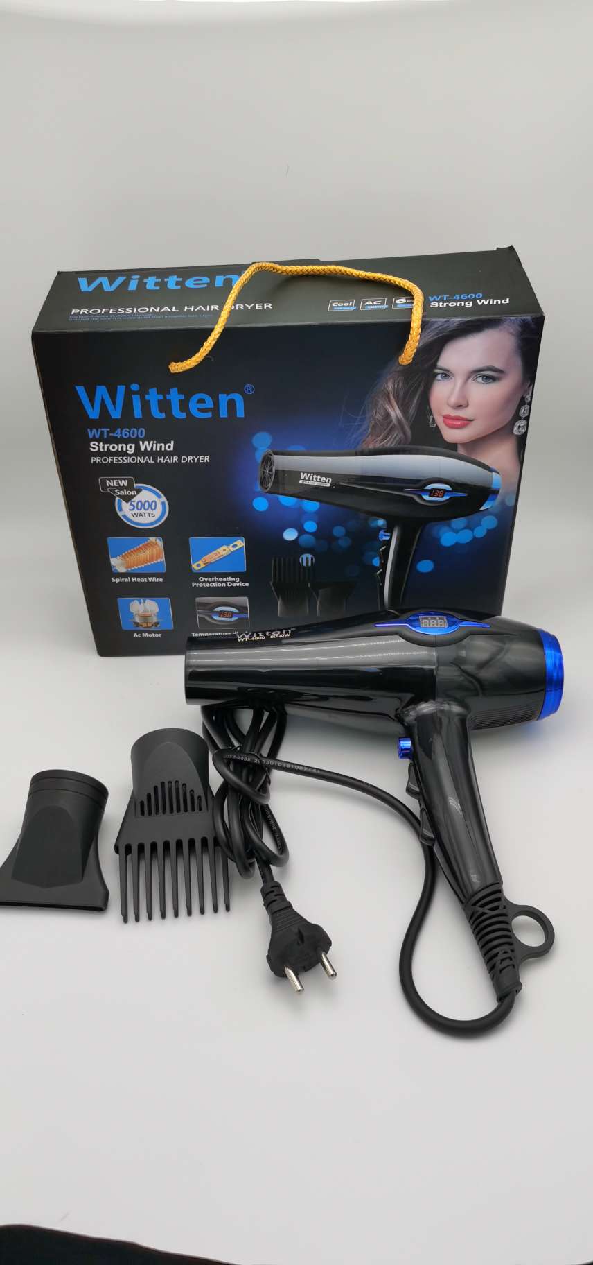 Hair dryer, electric hair dryer 4600 detail image 1