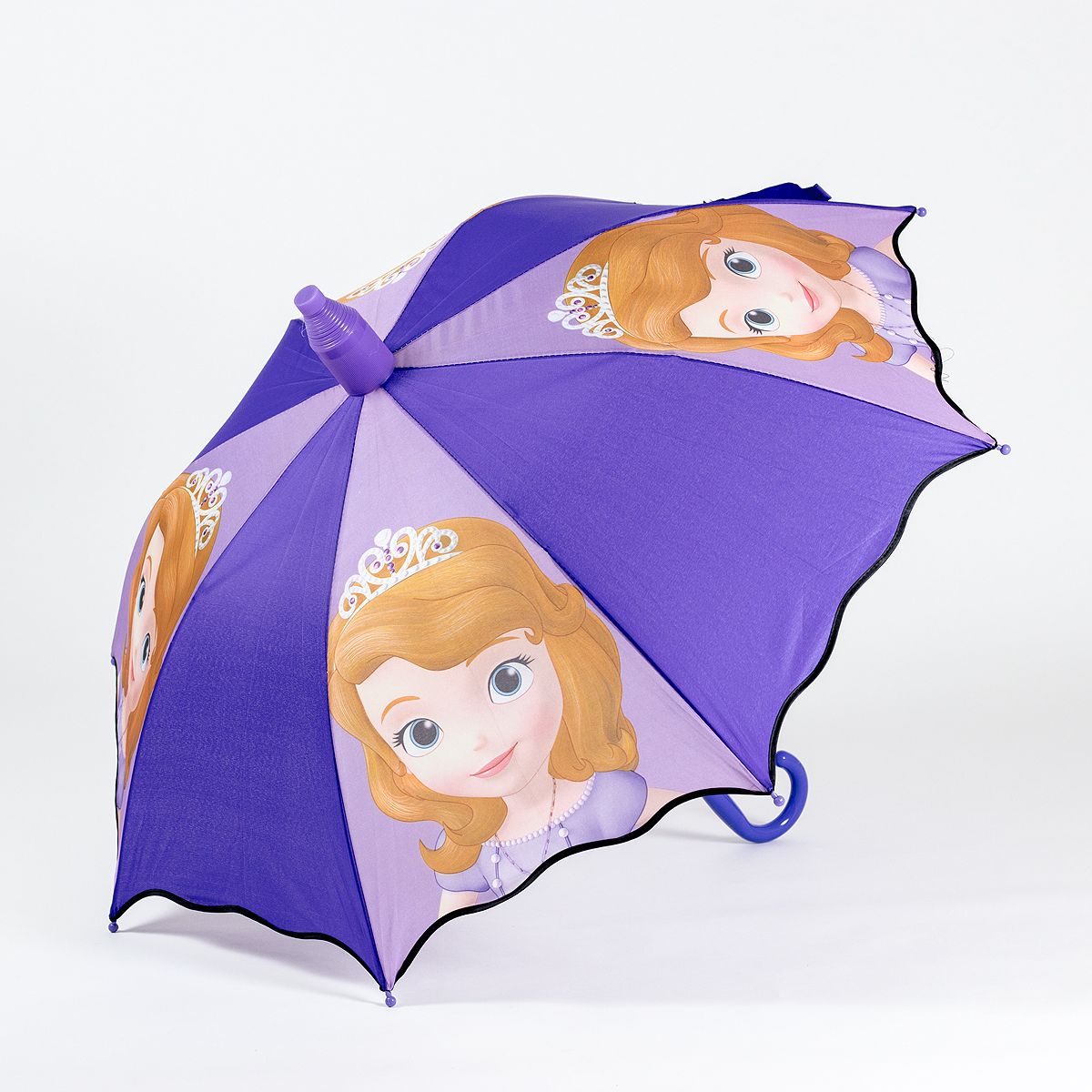 Hot-selling 55 cm four-piece cartoon bump cartoon wavy edge children's umbrella Specification image