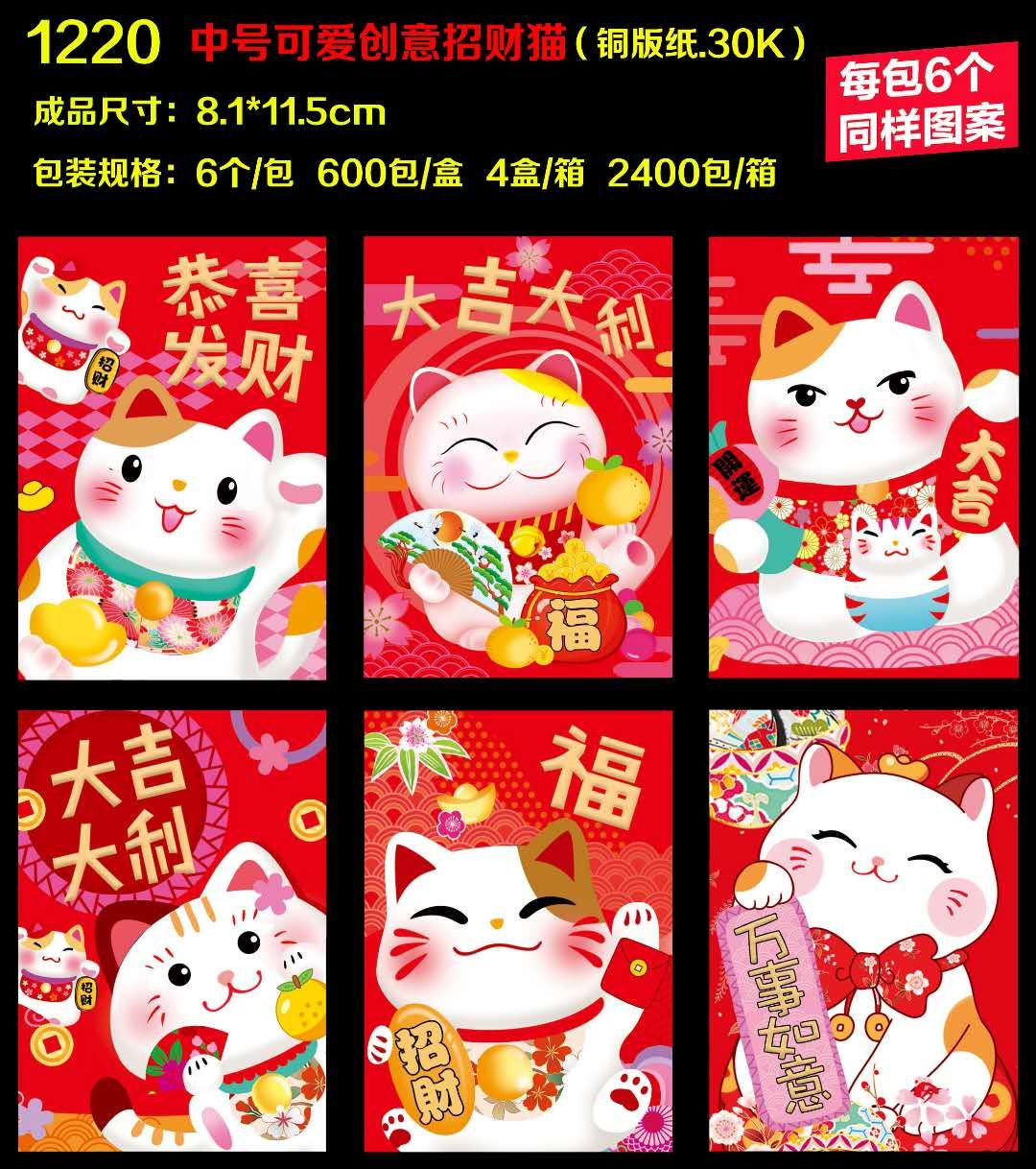 Red envelopes for the New Year 2021, smart and quick-witted, wishing you good luck and prosperity, with the character "Fu" in it Application Scenario