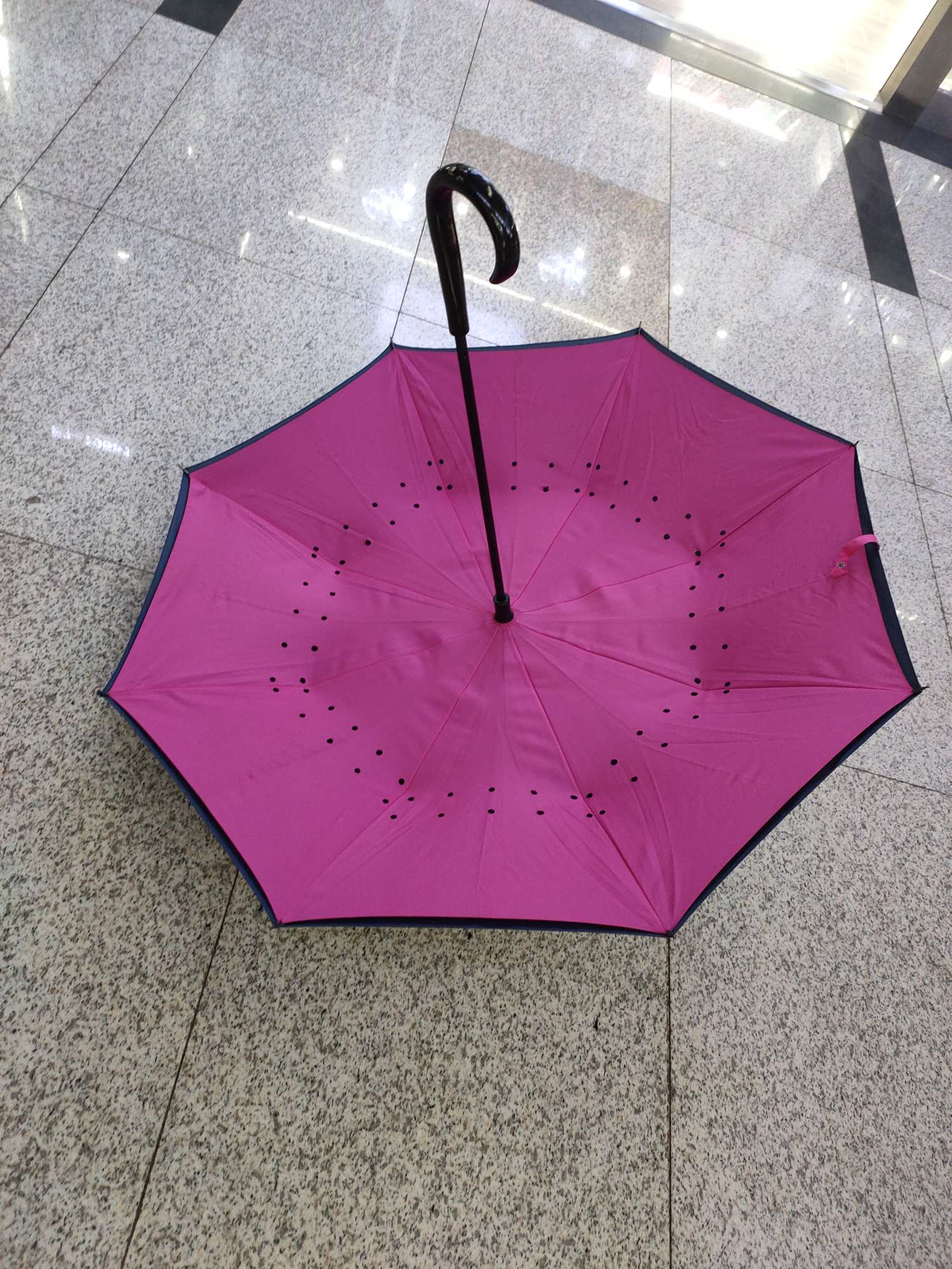 New double-layer reverse umbrella for cars, creative flip and inverted umbrella, factory direct sales detail image 1
