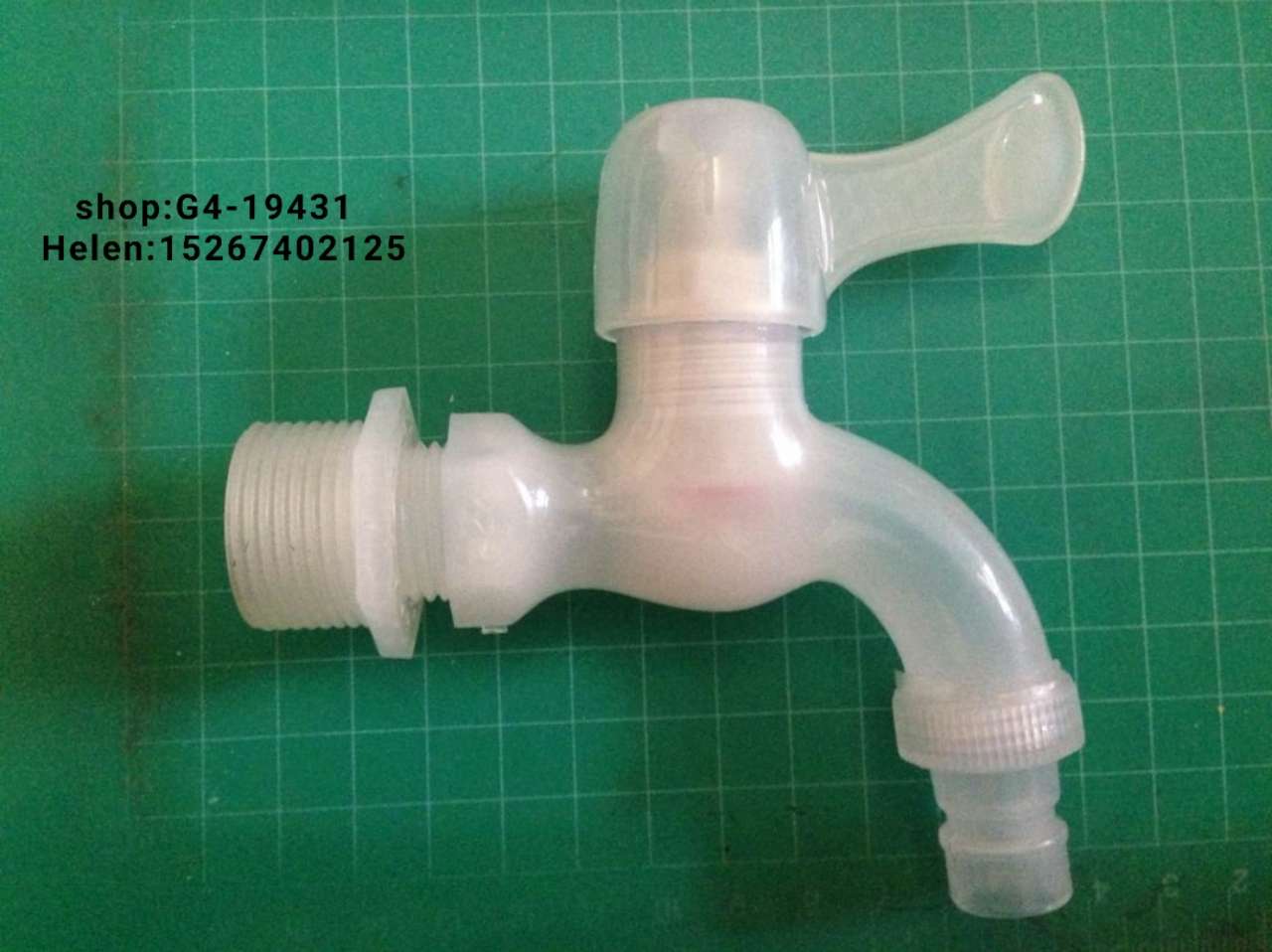 Faucet water spout plastic water spout Drinking machine faucet 1/2 water spout 3/4 water spout PP water spout Color water spout electroplated plastic vertical faucet: