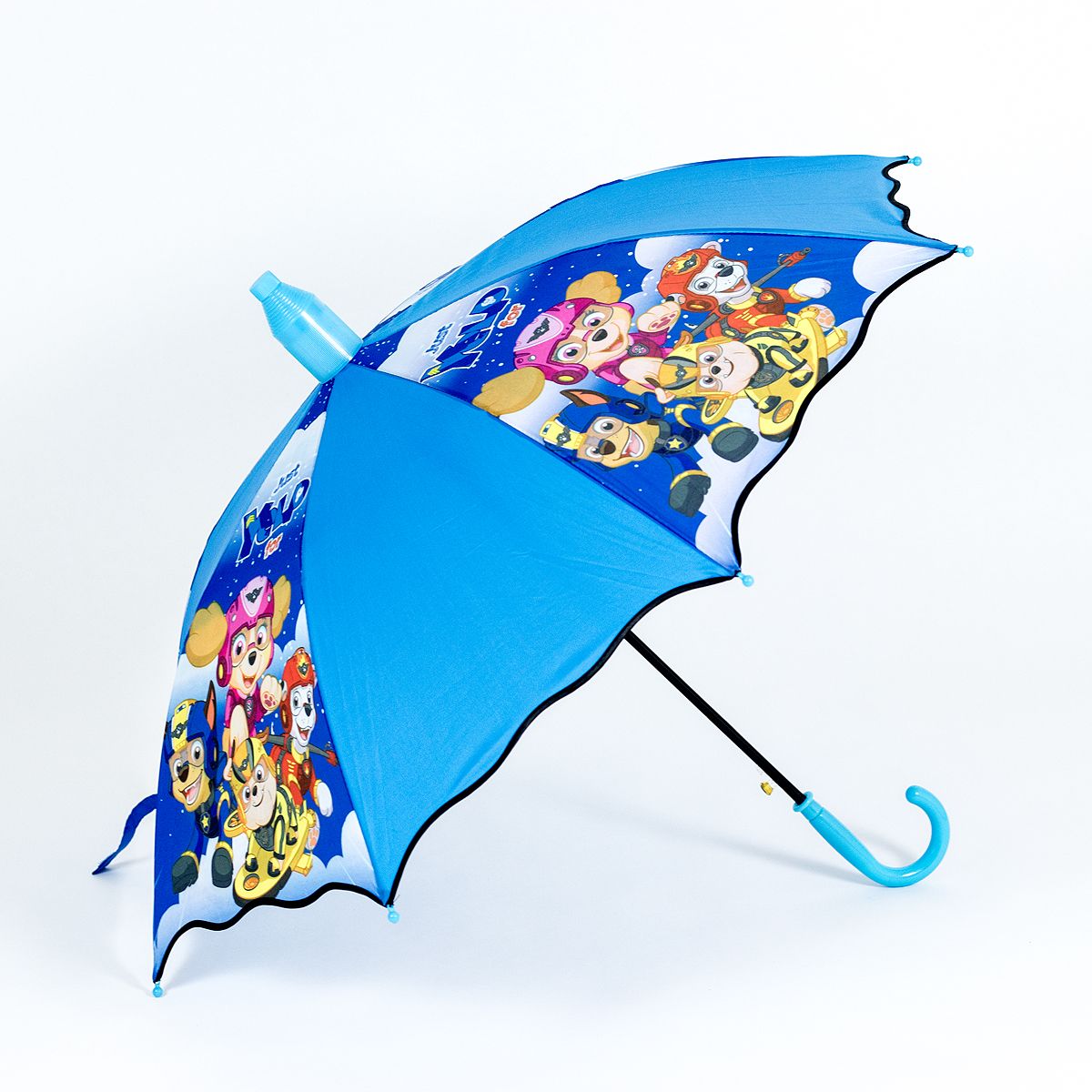 Hot-selling 55 cm four-piece cartoon bump cartoon wavy edge children's umbrella Item Picture