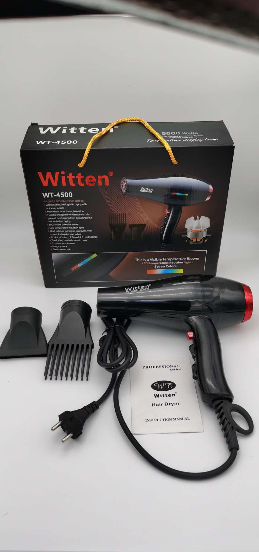 Witten electrical appliances, hair dryer, hair dryer 4500 detail image 1