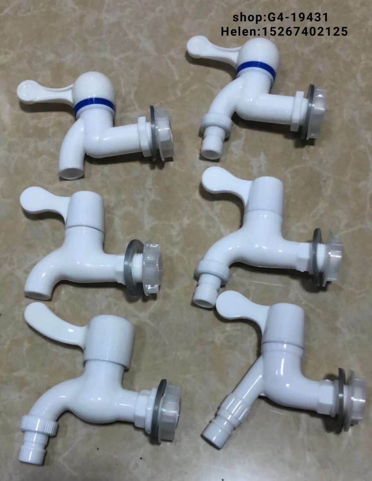 Faucet water spout plastic water spout Drinking machine faucet 1/2 water spout 3/4 water spout PP water spout Color water spout electroplated plastic vertical faucet ✘