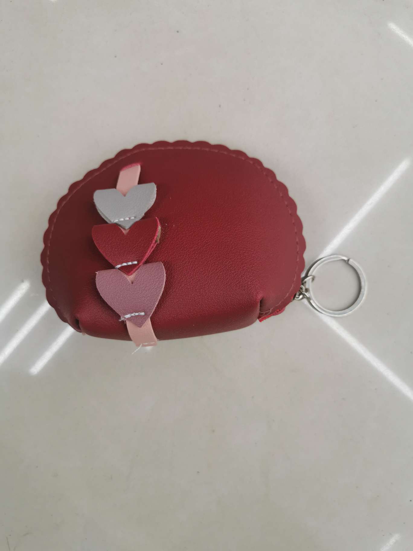 花边爱心零钱包