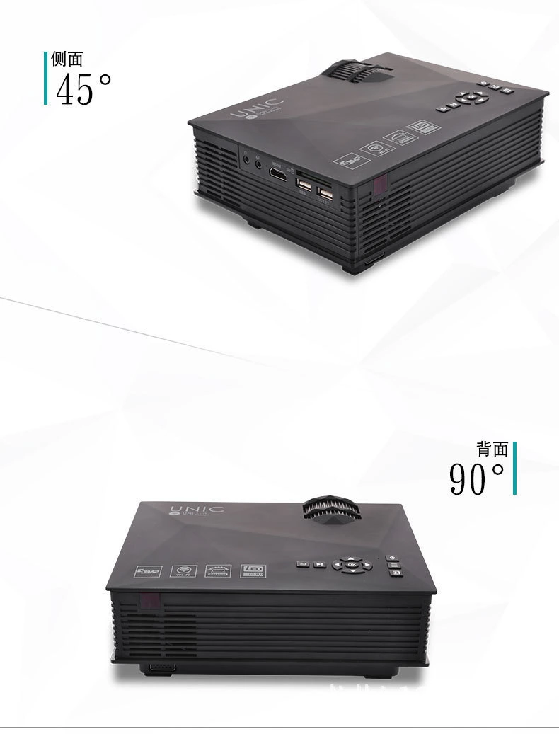 WIFI HD Mini Portable Projector 1200 Lumens LED Home Cinema undefined