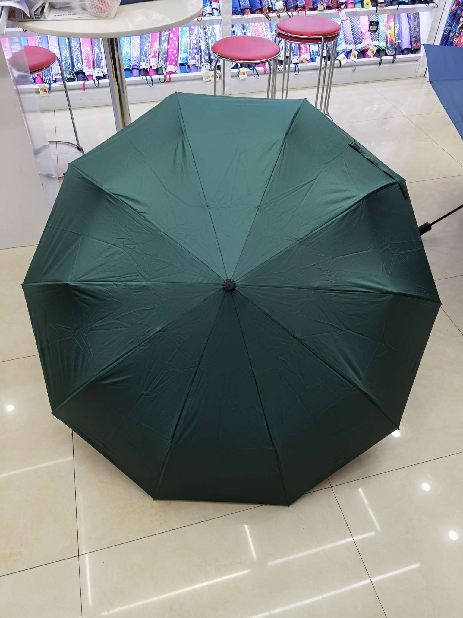 10k全自动黑胶防晒折叠伞超大伞面热销细节图