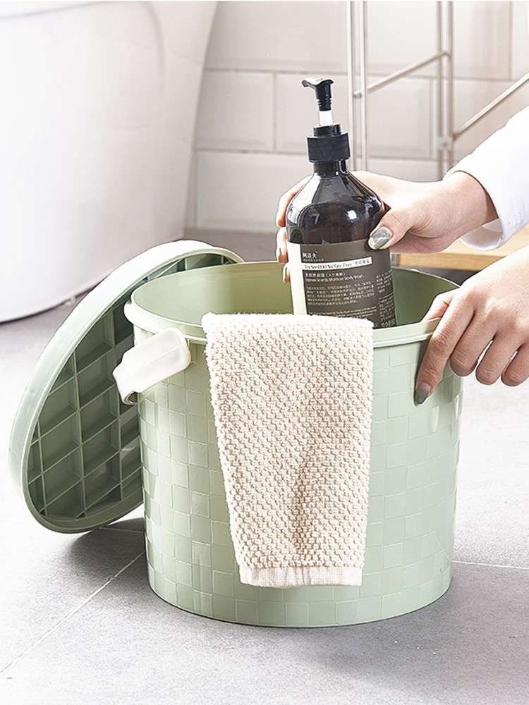 加厚多用收纳桶凳家用洗澡洗车桶带盖手提塑料优质水桶可坐钓鱼桶  塑 0008 10L钓鱼桶细节图