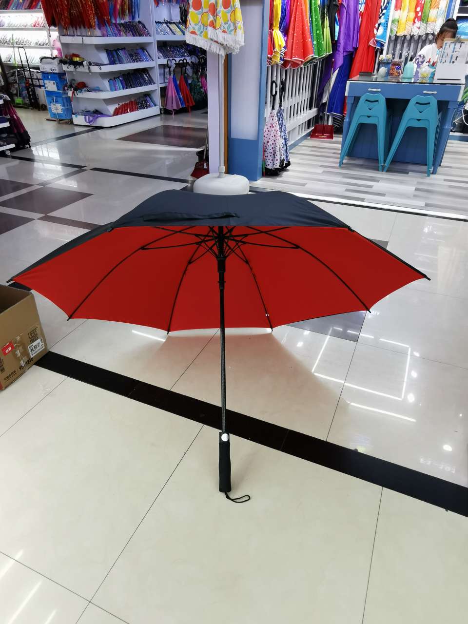 Long-handled business 27-inch double-layer golf umbrella, advertising umbrella and gift umbrella can be printed with logo undefined