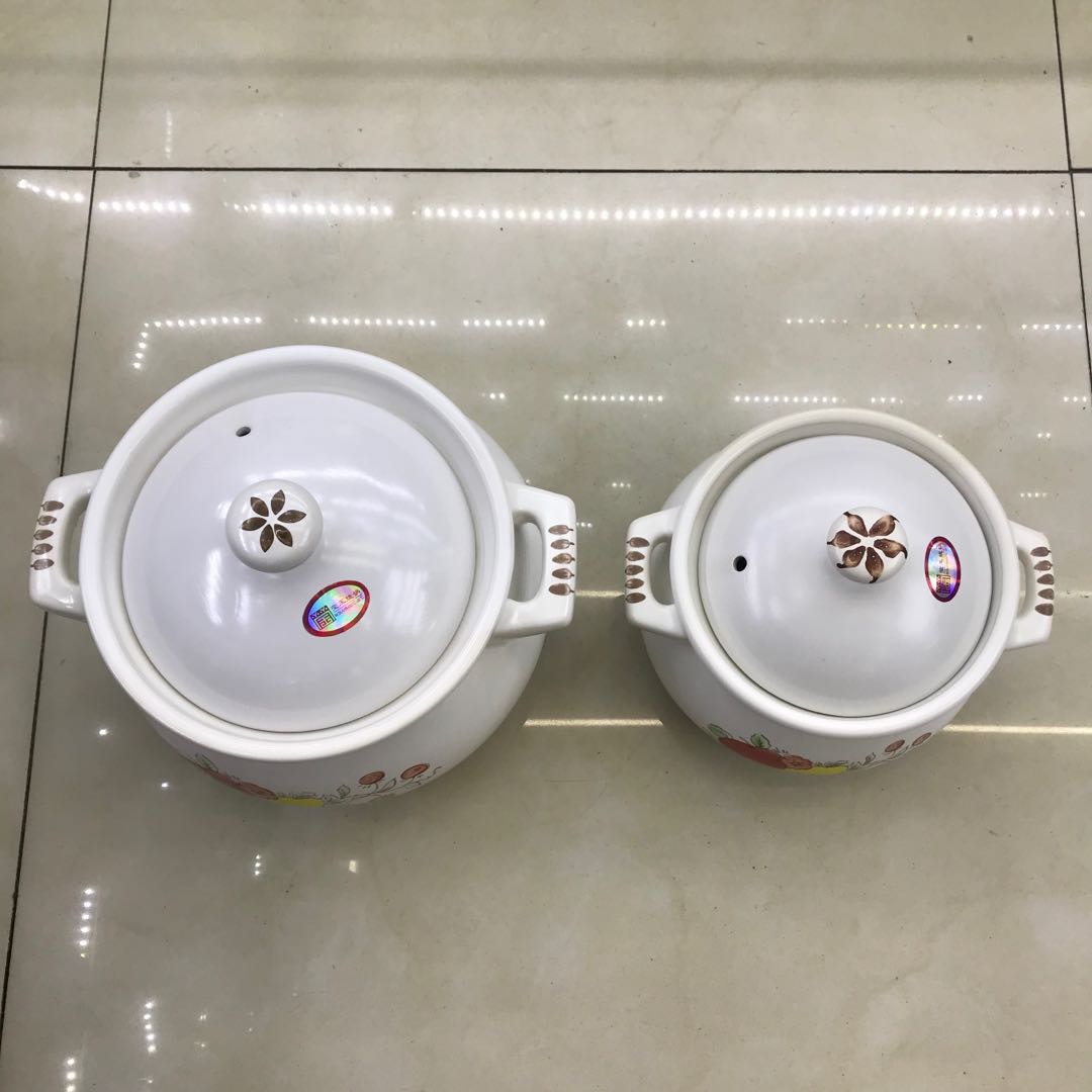 Hotel/Home Health Ceramic Hand-Painted Soup Can White 5.45L Item Picture
