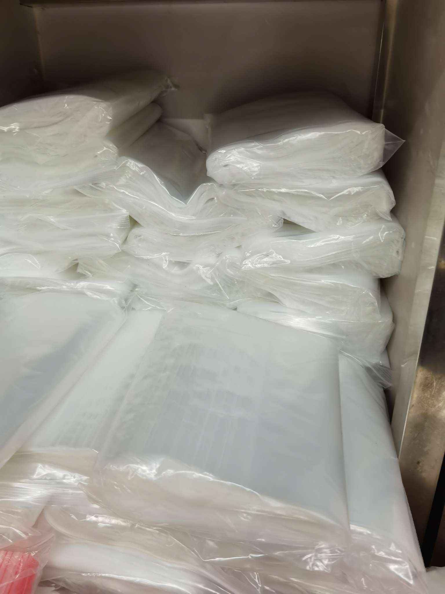 Borde blanco desde 7x1095 transparente hermético fresco PE ziplock bolsillo almacenamiento grande tamaño pequeño muestra paquete dividido embalaje de plástico bolsa de sellado 7 bolsas bolsa de sellado de alimentos