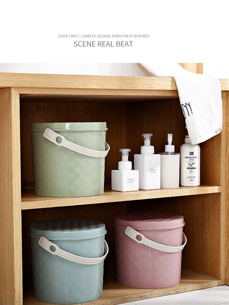 加厚多用收纳桶凳家用洗澡洗车桶带盖手提塑料优质水桶可坐钓鱼桶  塑 0008 10L钓鱼桶产品图