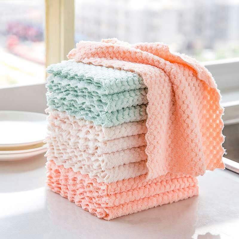 Lazy Dishcloth Kitchen Household Cleaning Towel Household Absorbent Towel Does Not Drop Hair Does Not Stain The Oil Wipe The Table To Oil Dishcloth full figure