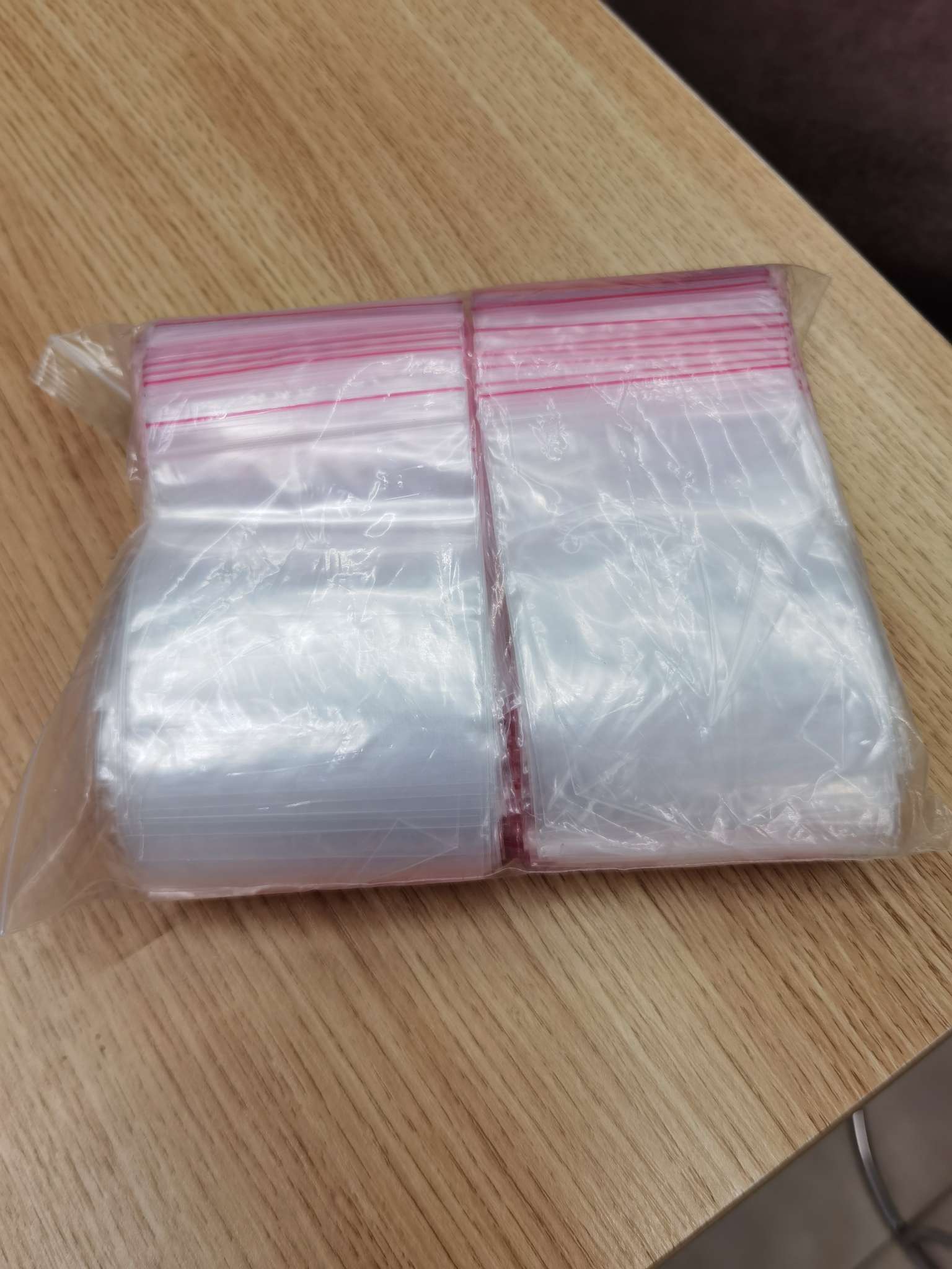 7*9, red side ziplock bag transparente hermético fresco PE ziplock bolsillo almacenamiento grande tamaño pequeño muestra paquete dividido bolsa de embalaje de plástico bolsa de sellado para alimentos 231