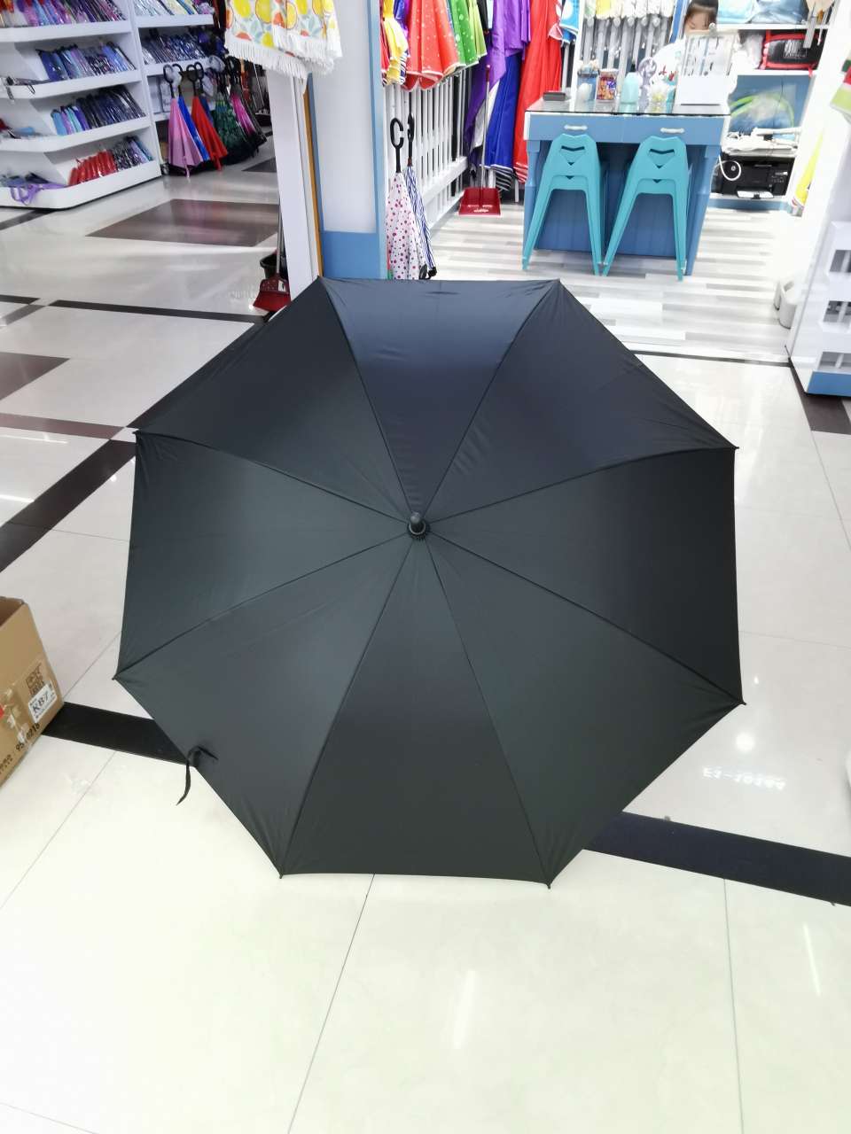 Long-handled business 27-inch double-layer golf umbrella, advertising umbrella and gift umbrella can be printed with logo Specification image