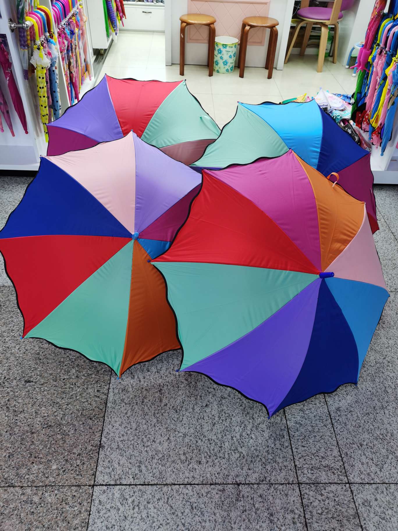 50 cm black rubber umbrella