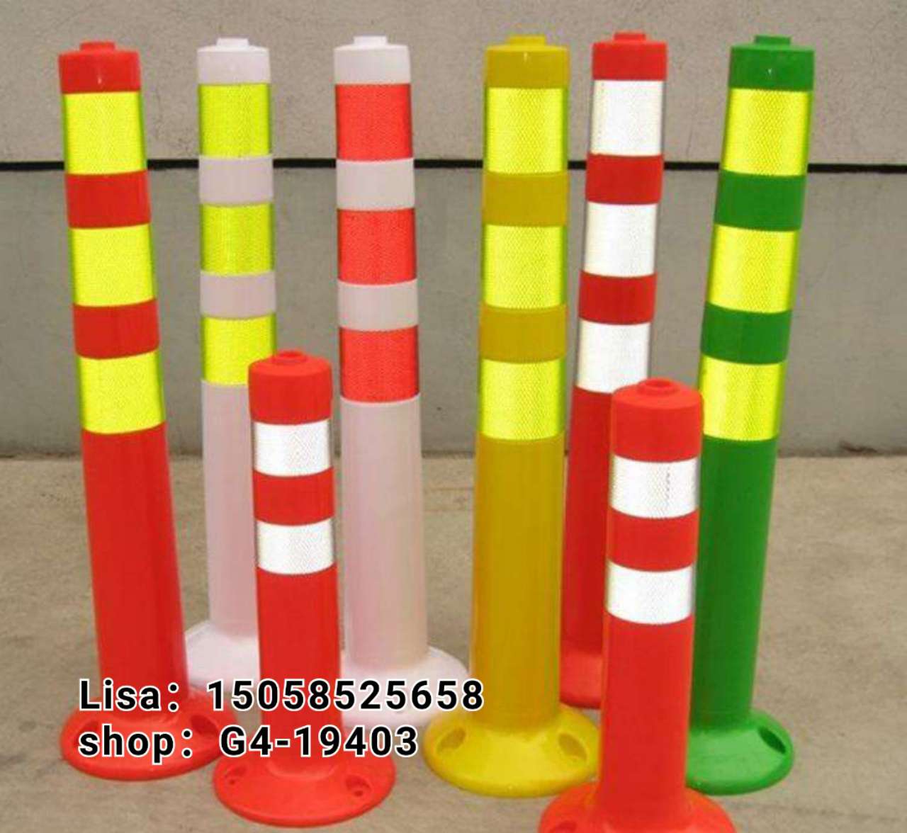 工厂直销 警示柱 反光隔离柱 防撞柱 隔离柱 交通设施 反光材料详情图5
