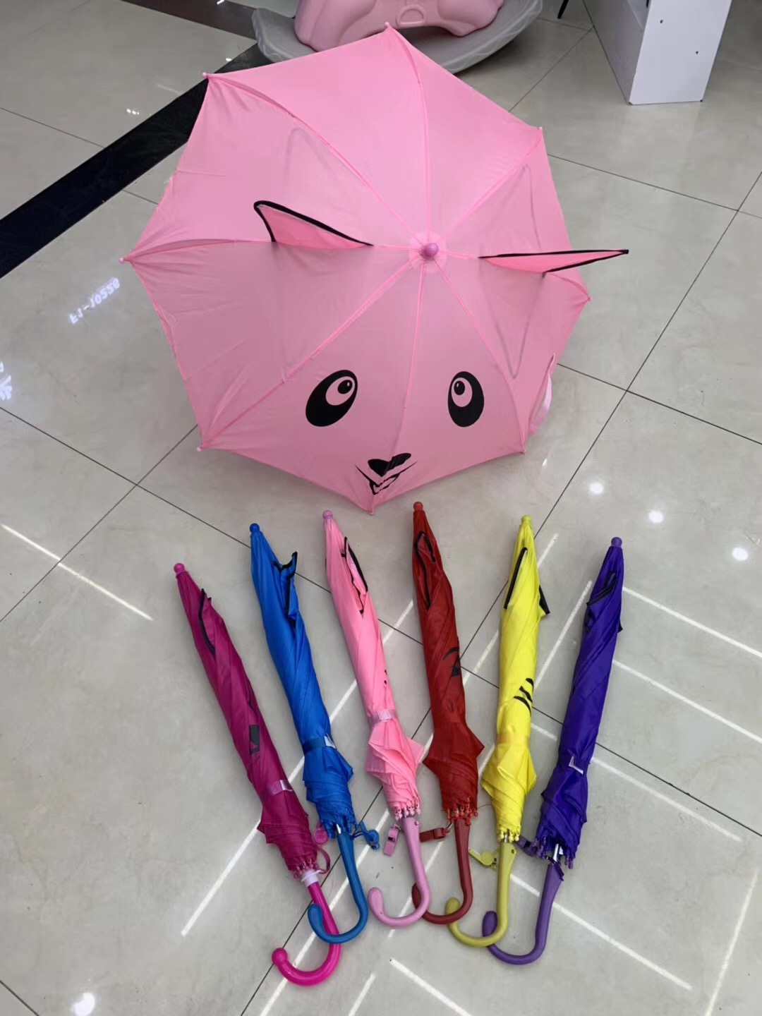 45cm 8 orejas abiertas paraguas niños paraguas lindo 3d multicolor opcional