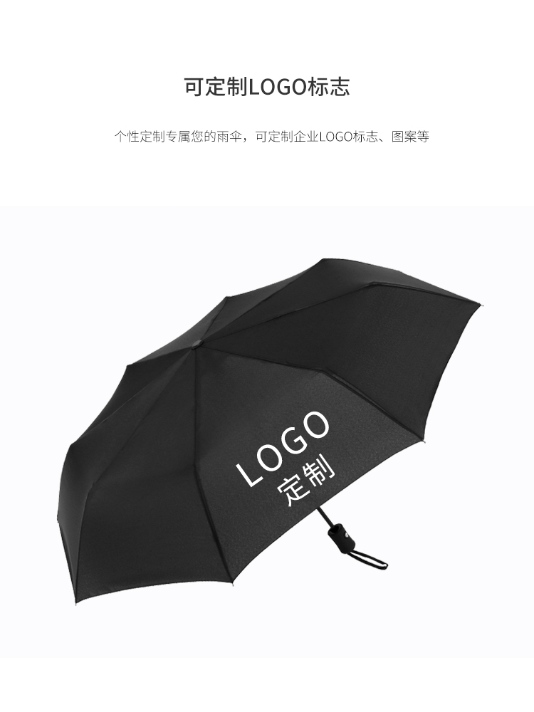 工厂直销全自动折叠雨伞商务男女定制广告礼品定做可印logo详情图7
