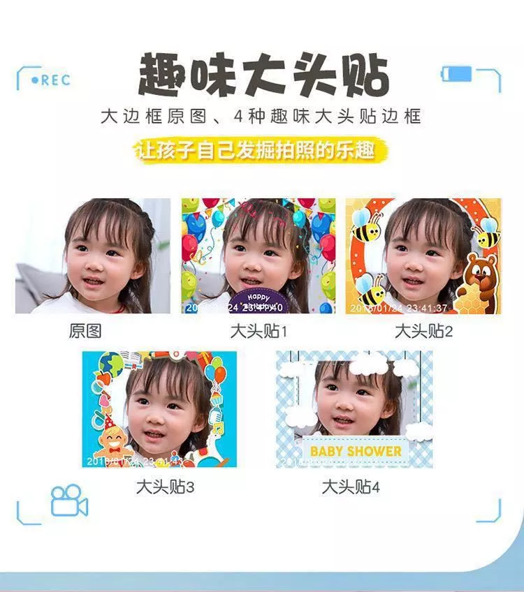 Cow model Children's camera, children's digital camera, mini single-lens reflex, cartoon toy camera ET019 detail image 13