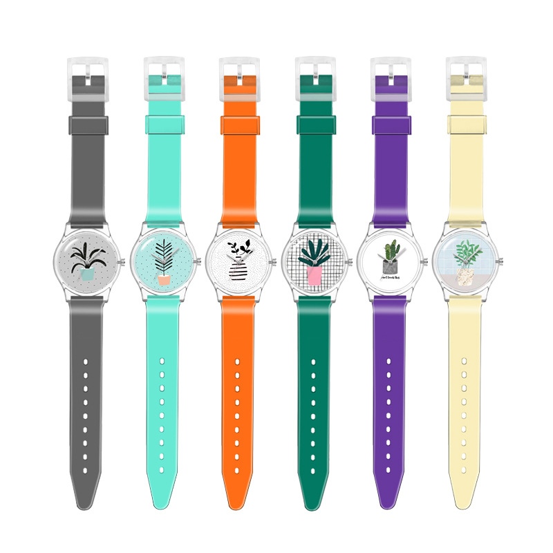 韩国概念手表盆栽系列田园风学生手表艺术精致女式手表wristwatch细节图