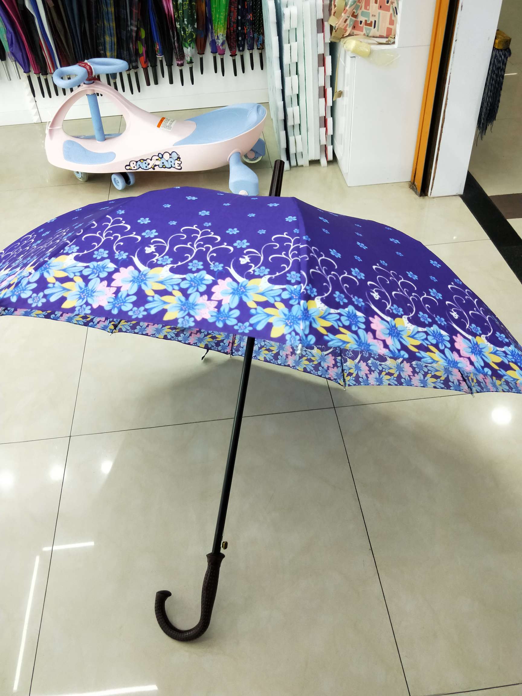 56 cm 10K spray-painted flower umbrella detail image 2