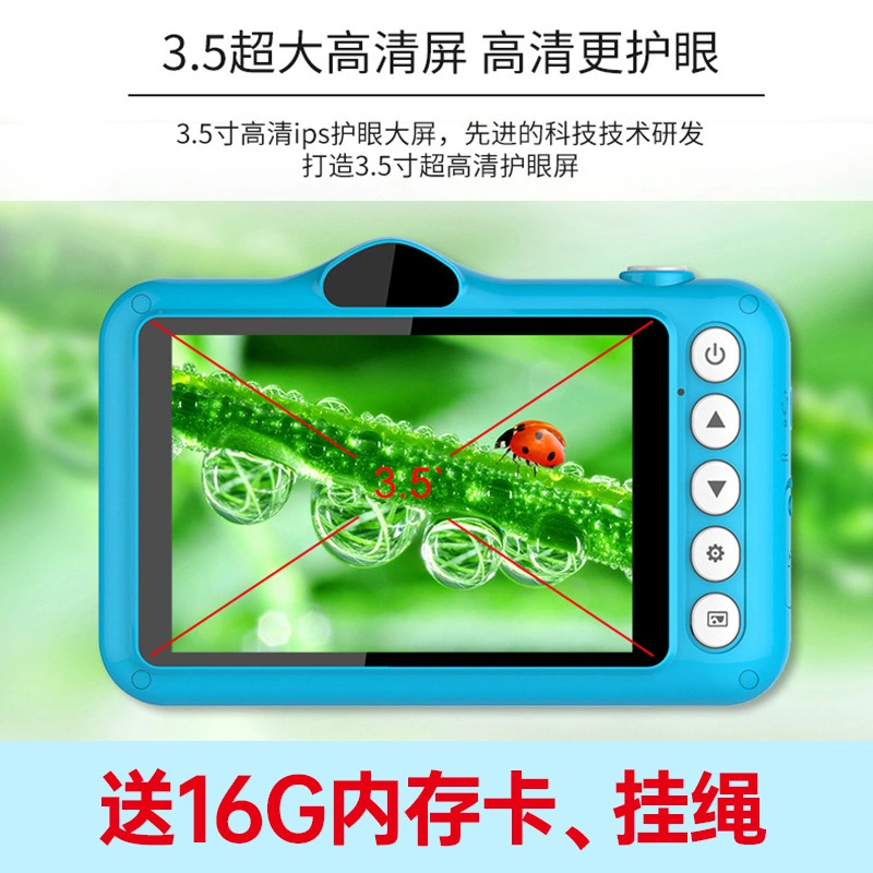 New high-definition ET007 high-definition cartoon camera, children's handheld video camera, toy dual-lens children's camera detail image 7
