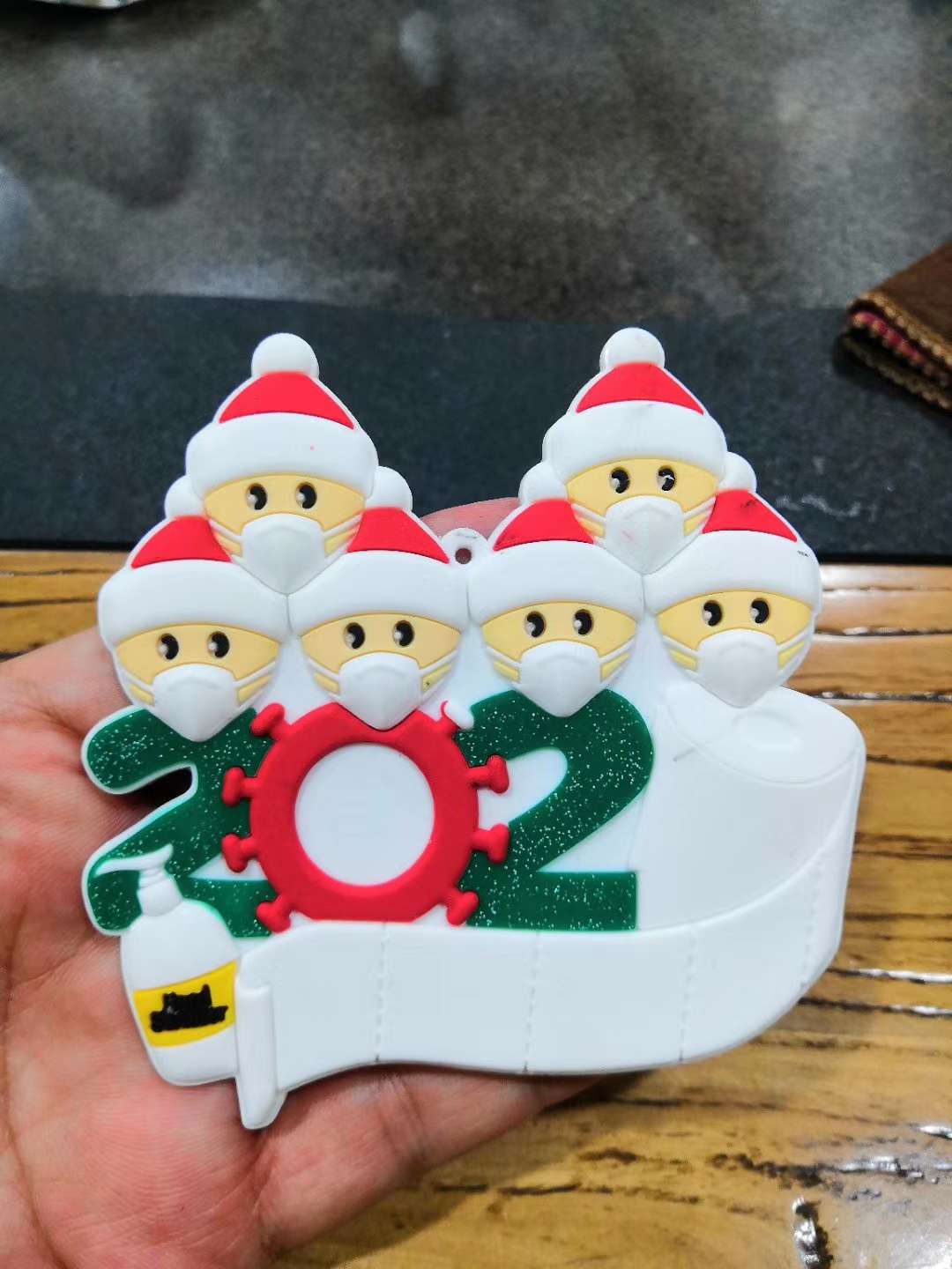 PVC面罩雪人2020家庭幸存者圣诞树装饰吊挂件Christmas Ornament详情图6