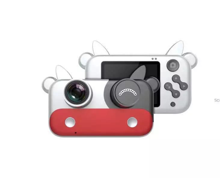 Cow model Children's camera, children's digital camera, mini single-lens reflex, cartoon toy camera ET019 Application Scenario