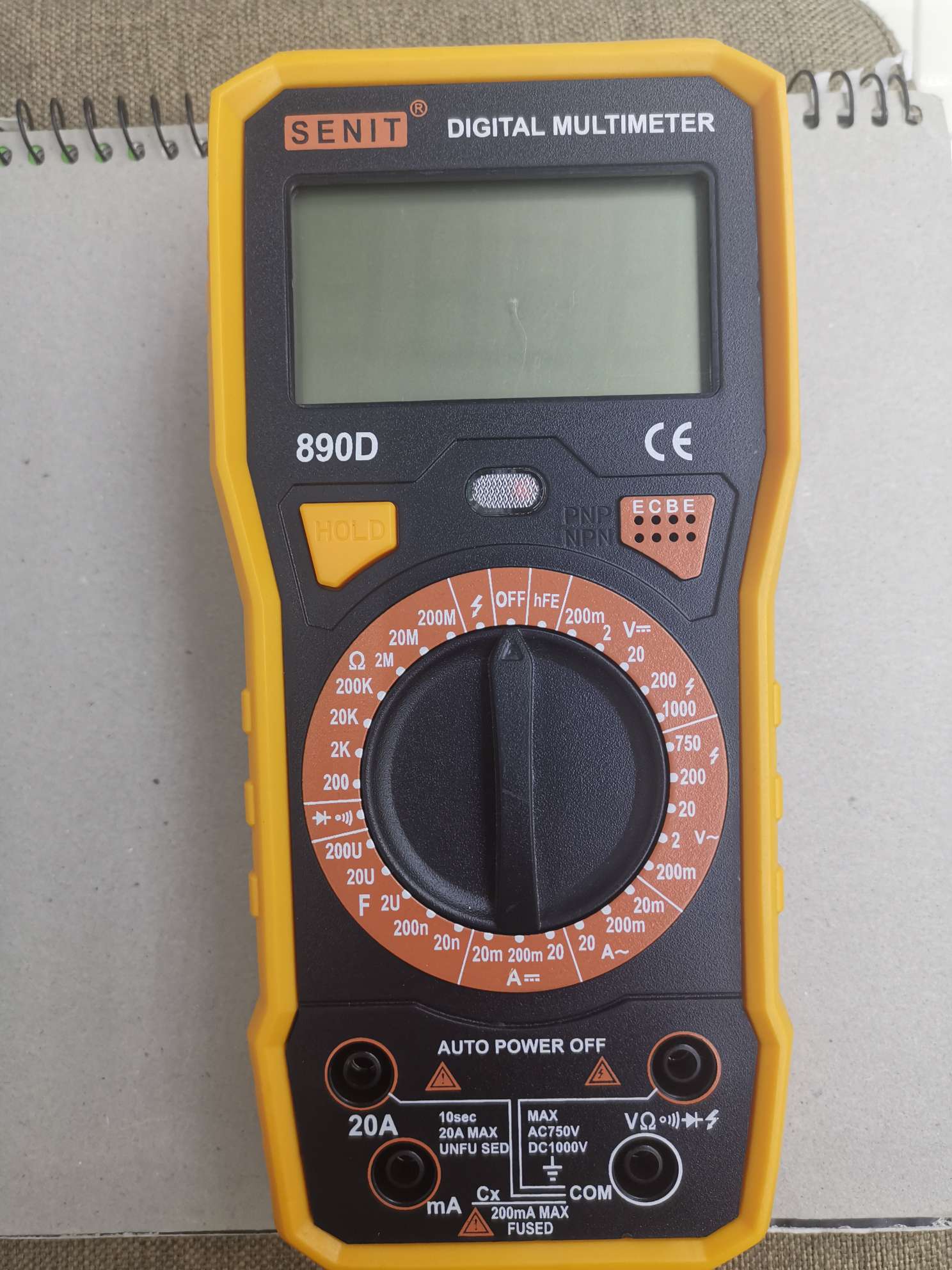 VC890D万用表 DIGITAL MULTIMETER 电测量仪器仪表 多用表 万能表 MULTIMETER