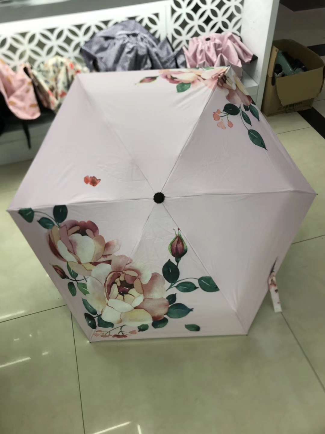 Factory direct sales, 50% off 6k black rubber sun protection umbrella, pocket umbrella bag, bag umbrella, capsule umbrella, UV protection, all-weather umbrella details Picture