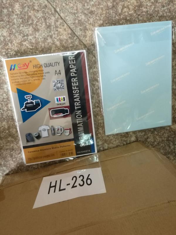 Thermal sublimation paper.