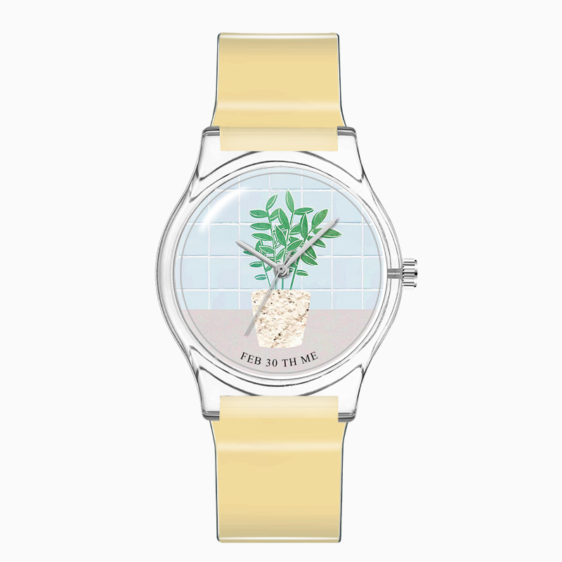 韩国概念手表盆栽系列田园风学生手表艺术精致女式手表wristwatch详情图6