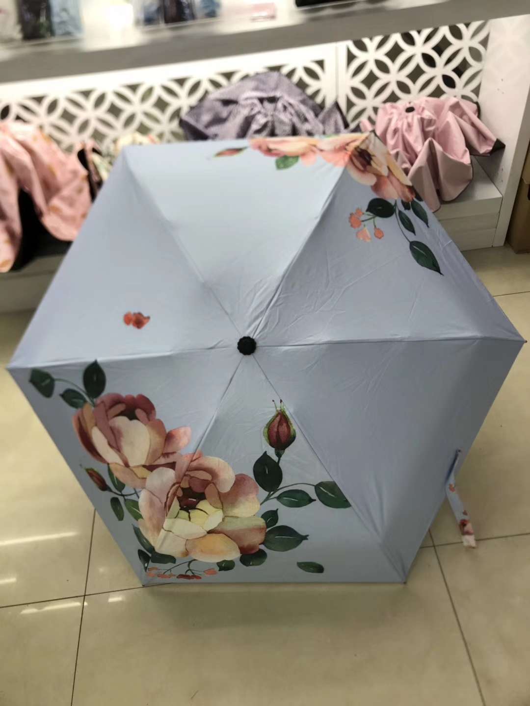 Factory direct sales, 50% off 6k black rubber sun protection umbrella, pocket umbrella bag, bag umbrella, capsule umbrella, UV protection, all-weather umbrella detail image 2