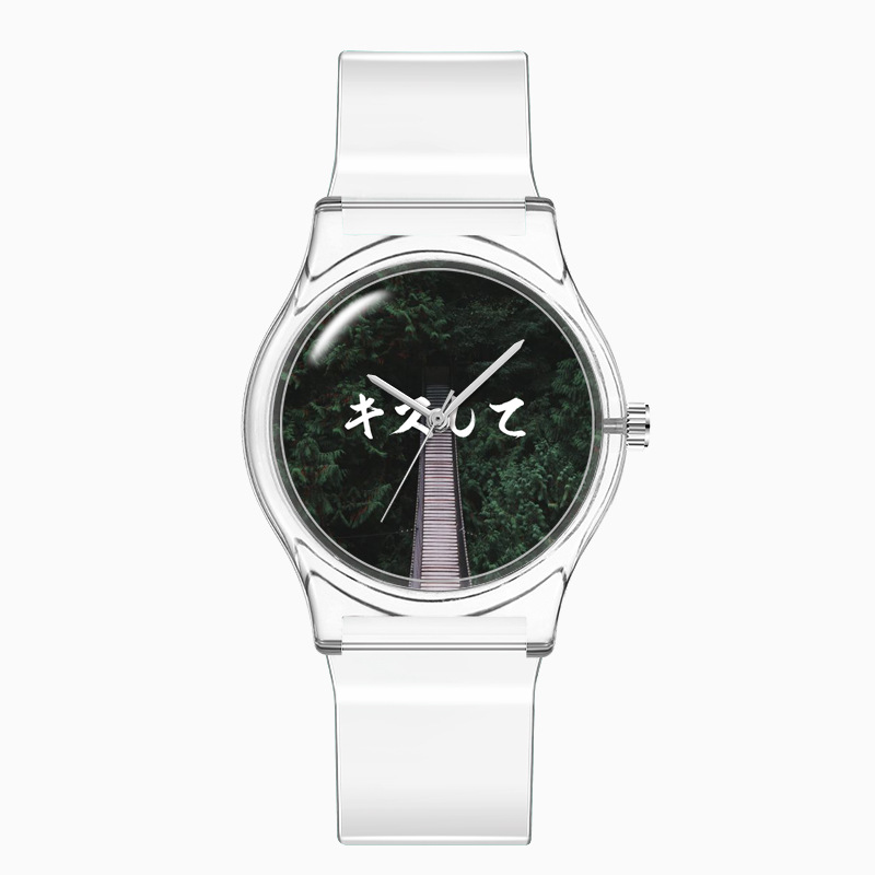 新款非主流日文你好系列男女手表高质量进口机芯电池一件代发详情图7