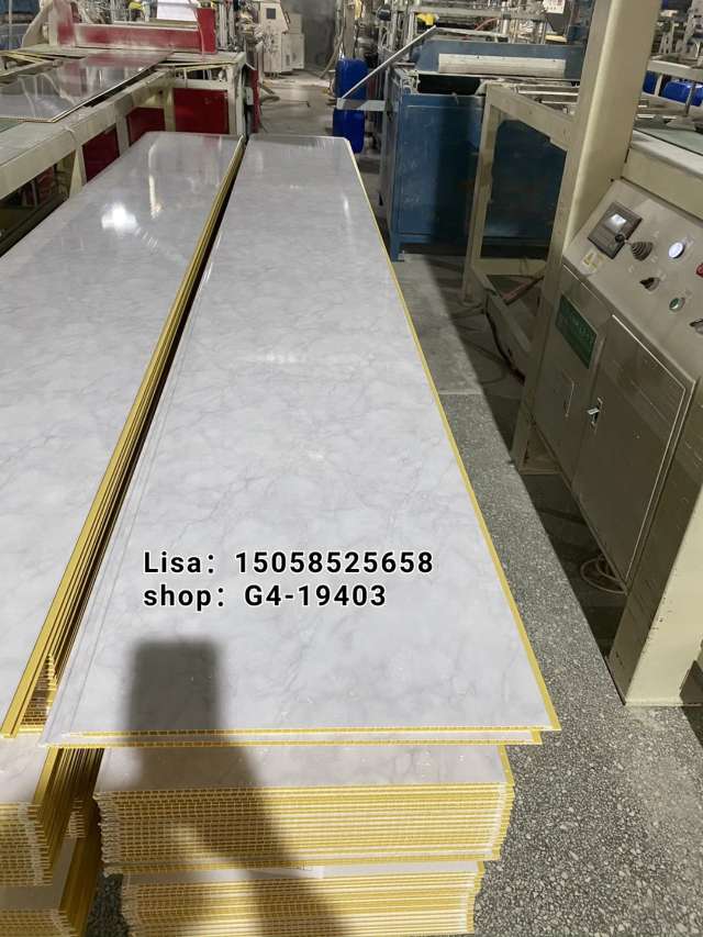 PVC wallboard Interior decoration materials buckle board wood grain wallboard marble grain wallboard High quality wallboard details Picture