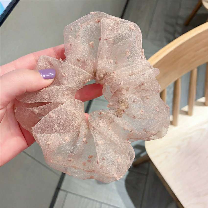 大肠发圈韩国网红高档精品发饰女简约气质森系外出百搭发圈详情图3