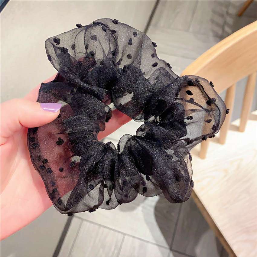 大肠发圈韩国网红高档精品发饰女简约气质森系外出百搭发圈详情图5