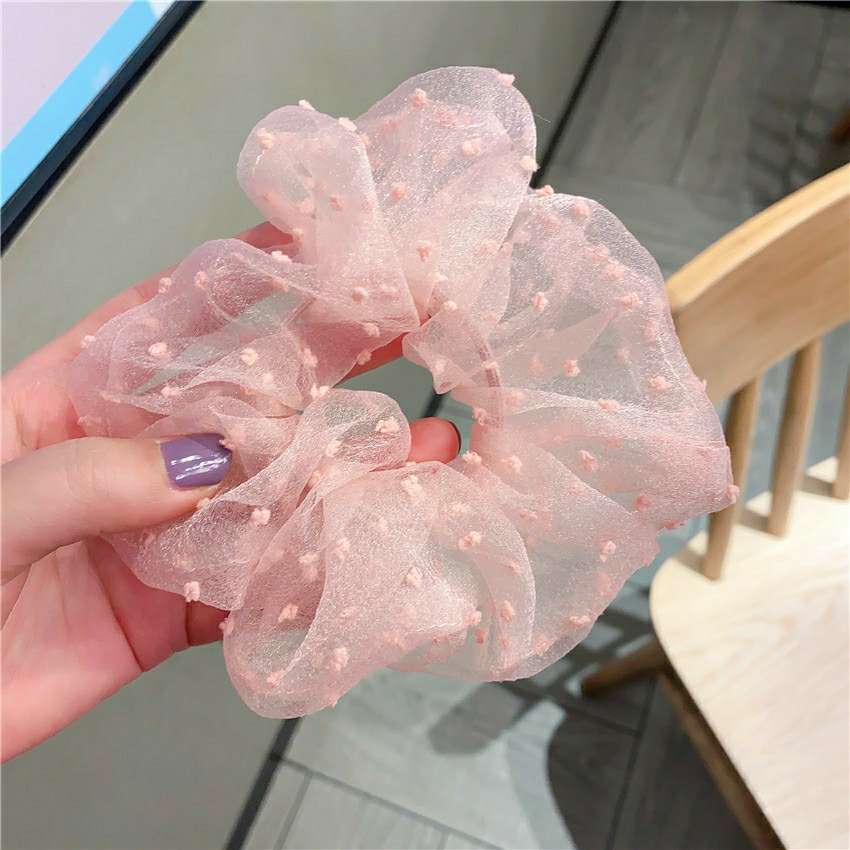 大肠发圈韩国网红高档精品发饰女简约气质森系外出百搭发圈详情图4