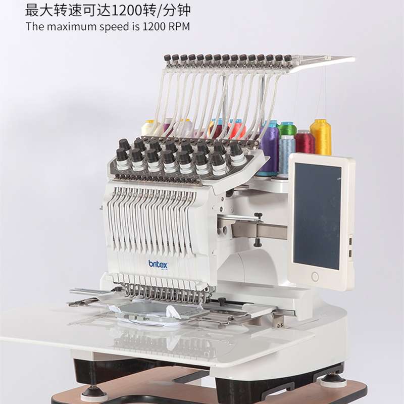 Fully automatic computerized embroidery machine, flat cap integrated embroidery machine, 8-needle, 12-needle, 15-needle, is an excellent embroidery machine for household and industrial use pic 4