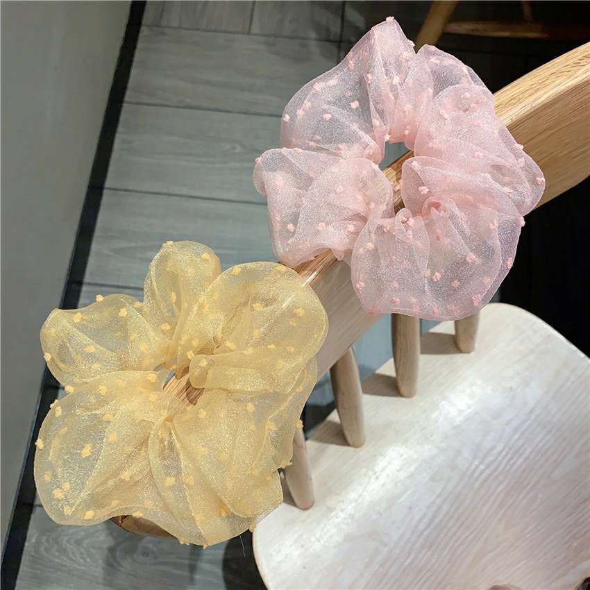 大肠发圈韩国网红高档精品发饰女简约气质森系外出百搭发圈详情图2