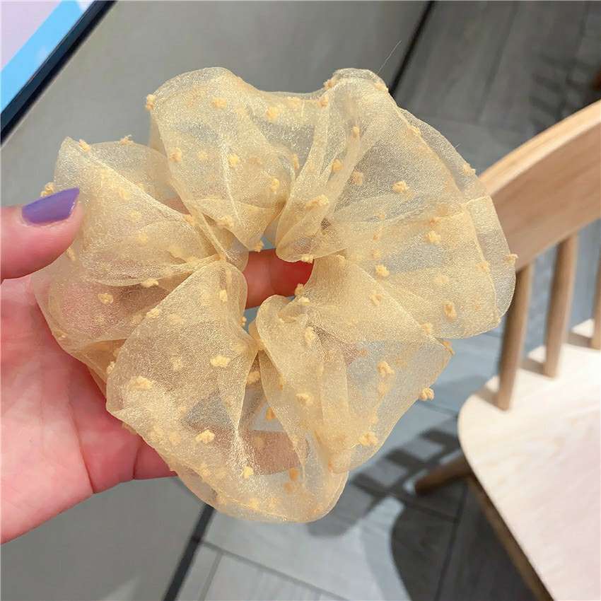 大肠发圈韩国网红高档精品发饰女简约气质森系外出百搭发圈详情图6