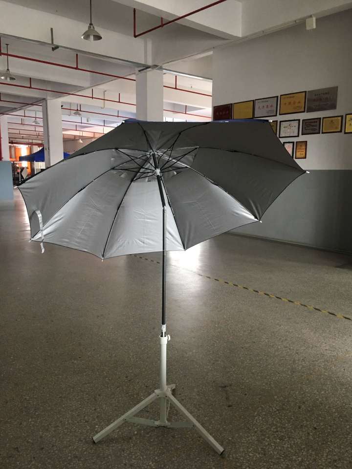 Painted steel two-fold fishing umbrella, sunshade fishing gear, fishing supplies, sun-protective folding sun umbrella undefined